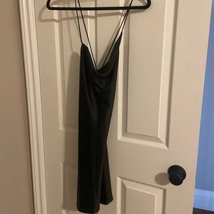 Silk cami low back dress